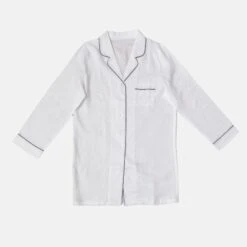 White Linen Night Shirt -Home Luxury Store WhiteNightShirt 56