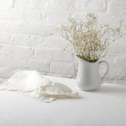 White Linen Tablecloth 7 White Linen Tablecloth -Home Luxury Store white napkin lifestyle e7b6d7e4 a310 49d0 8fab 4d204b26e3ea
